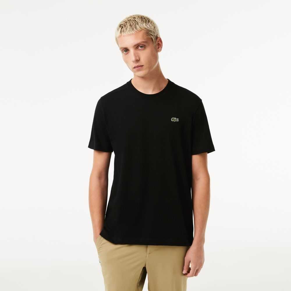 Lacoste SPORT Breathable T-Shirt Black | HKT-735891