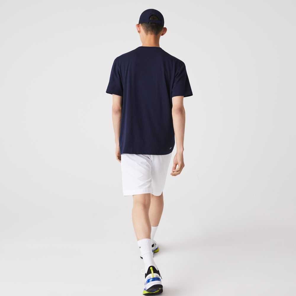 Lacoste SPORT Breathable T-Shirt Navy Blue | RPI-894016