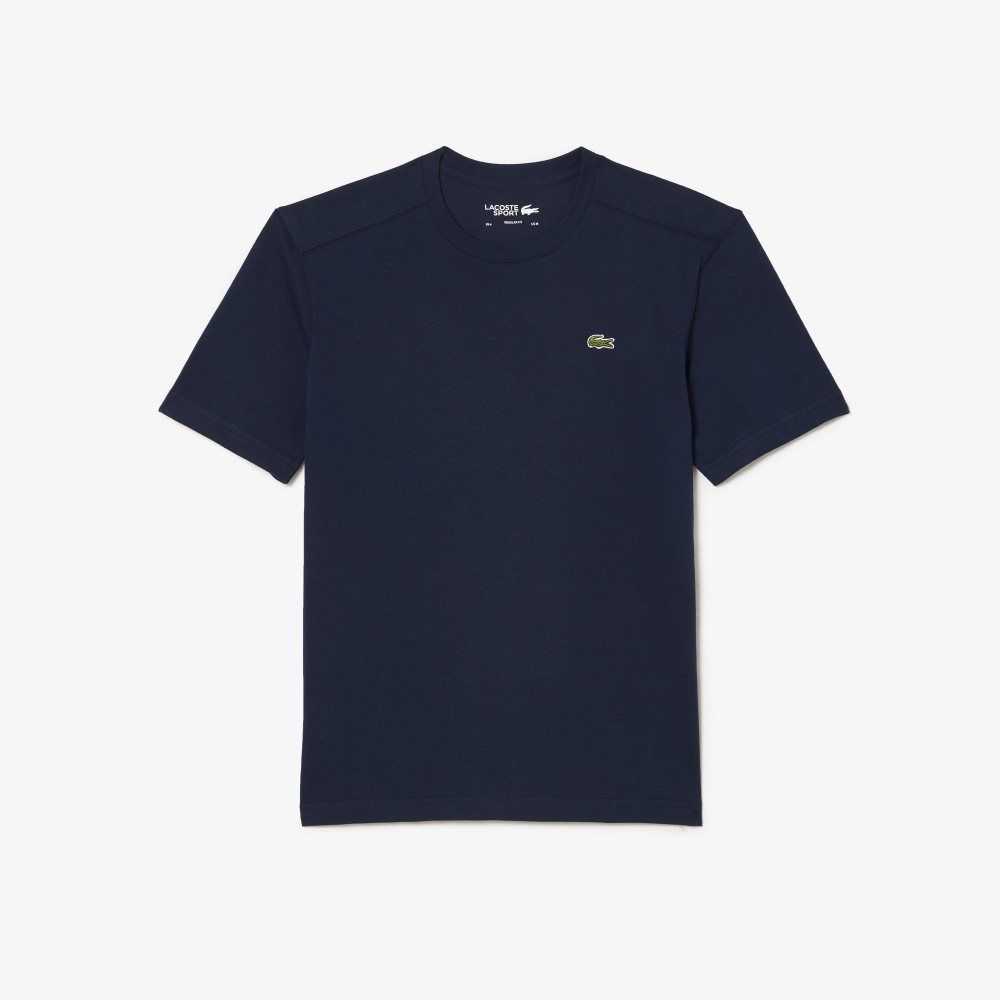 Lacoste SPORT Breathable T-Shirt Navy Blue | RPI-894016