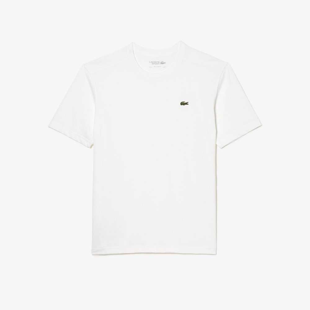 Lacoste SPORT Breathable T-Shirt White | OIZ-957402