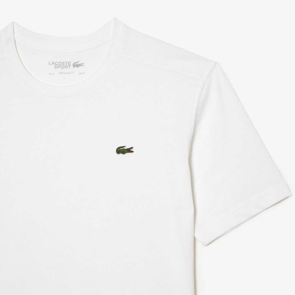 Lacoste SPORT Breathable T-Shirt White | OIZ-957402