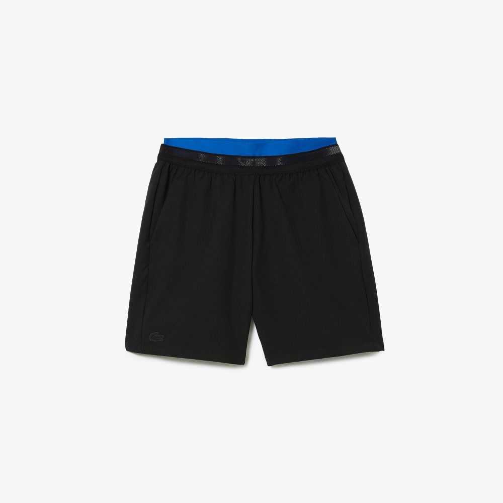 Lacoste SPORT Built-In Liner 3-in-1 Shorts Black / Blue | ZIS-865490