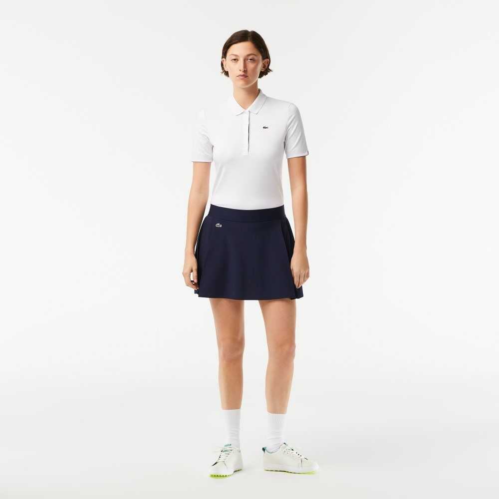 Lacoste SPORT Built-In Short Golf Skirt Navy Blue | FAK-618704