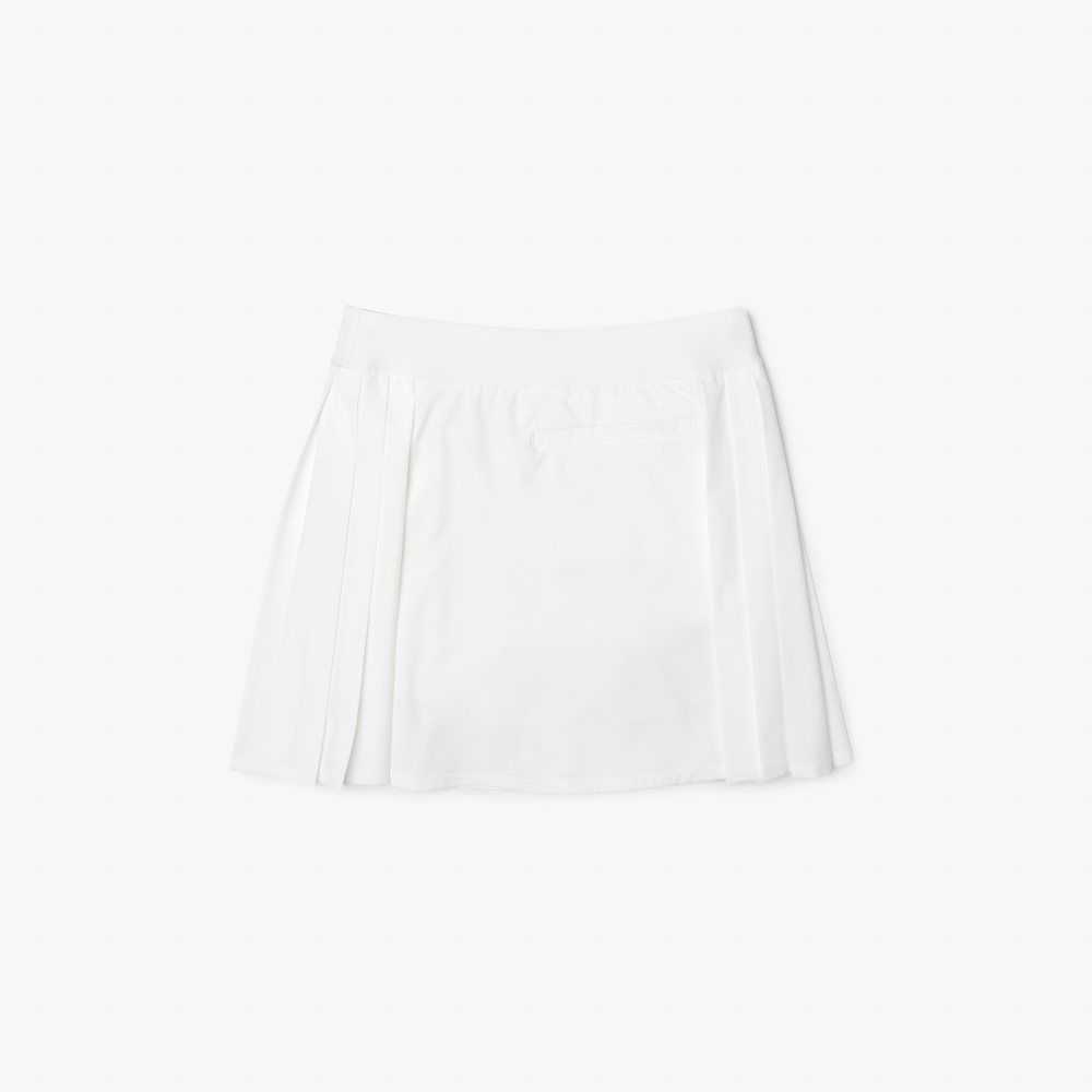 Lacoste SPORT Built-In Short Golf Skirt White | GLU-051846