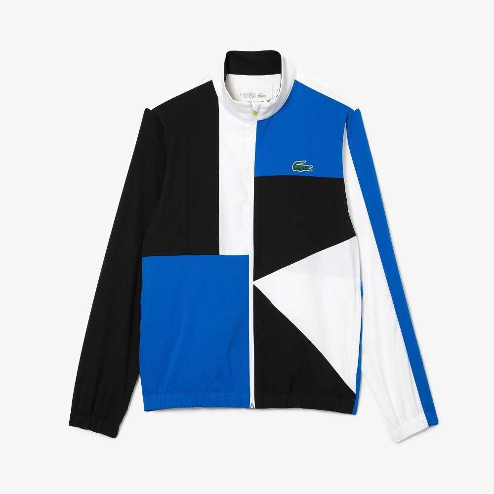 Lacoste SPORT Crocodile Print Tennis Tracksuit White / Black / Blue / Yellow | KYV-615802