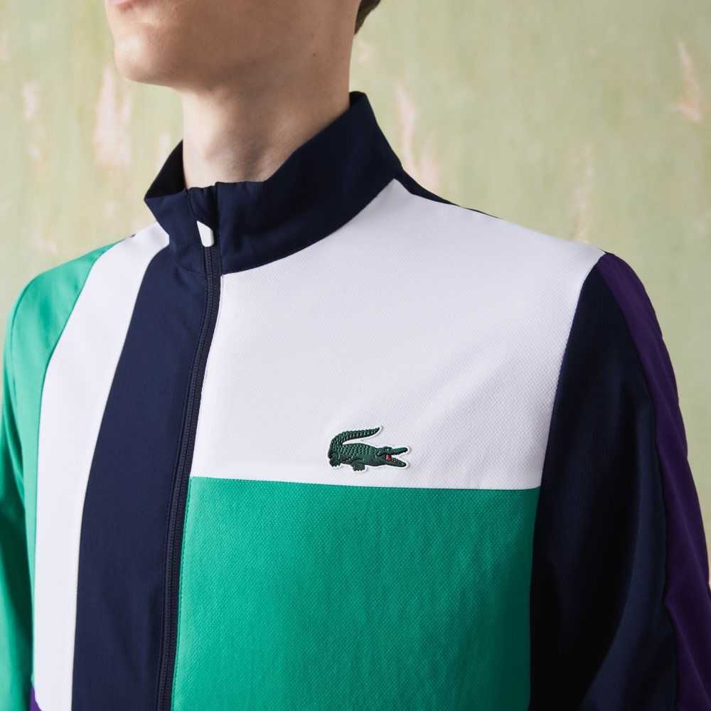 Lacoste SPORT Crocodile Print Tennis Tracksuit Navy Blue / Green / Purple / White | QLA-284937