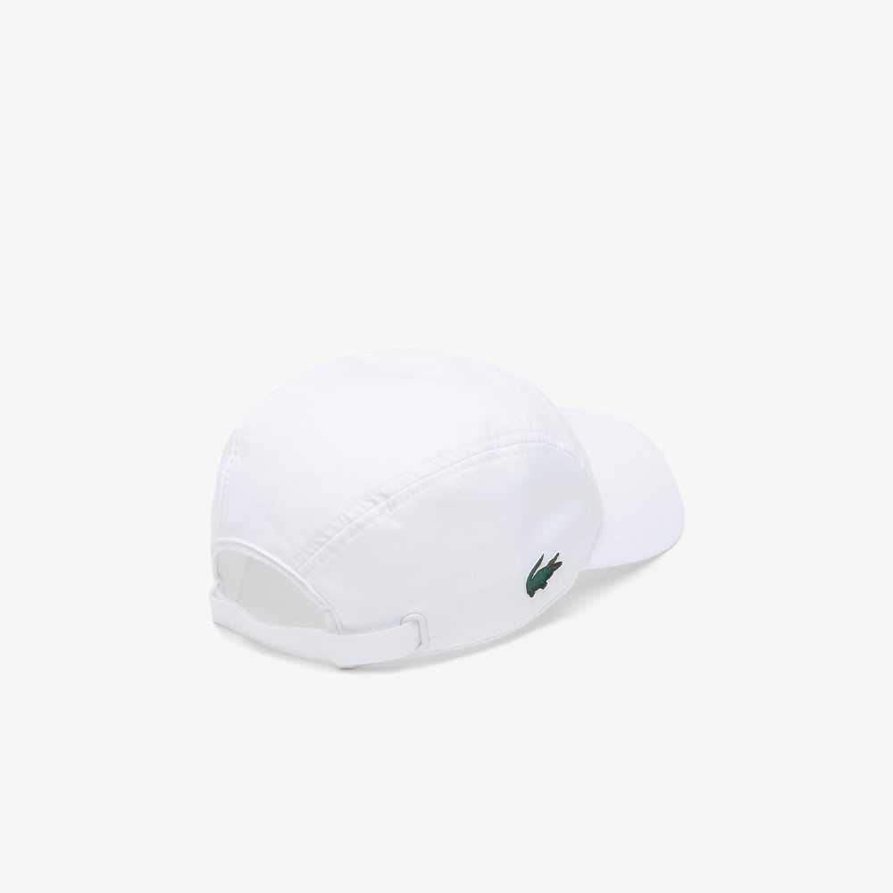 Lacoste SPORT Exclusive Crocodile Tennis Cap White | ITR-423059