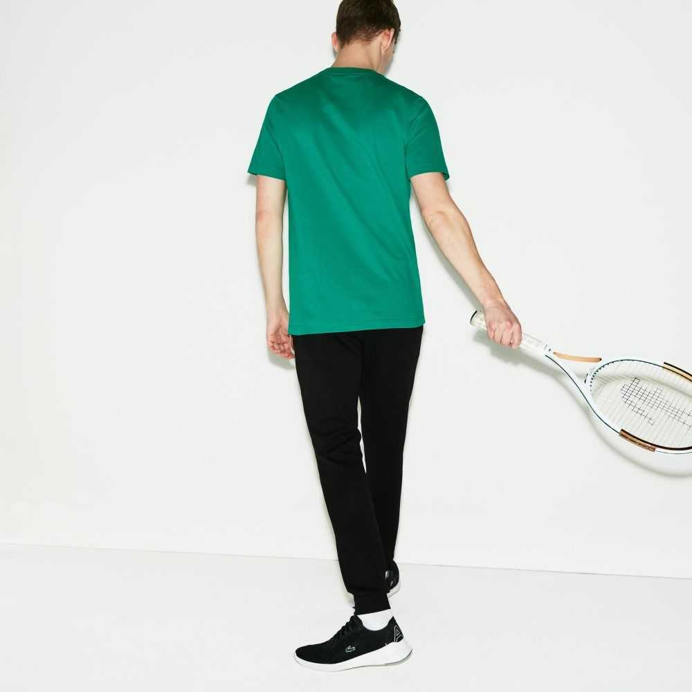 Lacoste SPORT Fleece Tennis Sweatpants Black | HCT-485109