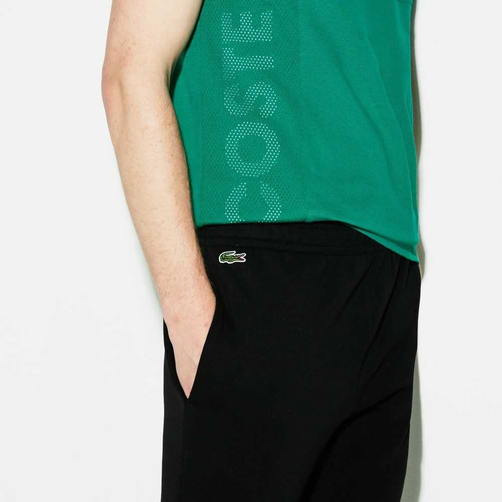 Lacoste SPORT Fleece Tennis Sweatpants Black | HCT-485109