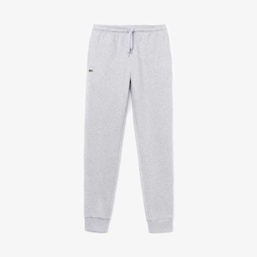 Lacoste SPORT Fleece Tennis Sweatpants Grey Chine | DSP-045726