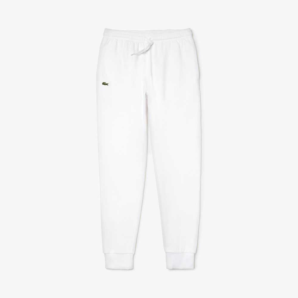 Lacoste SPORT Fleece Tennis Sweatpants White | CXT-861053