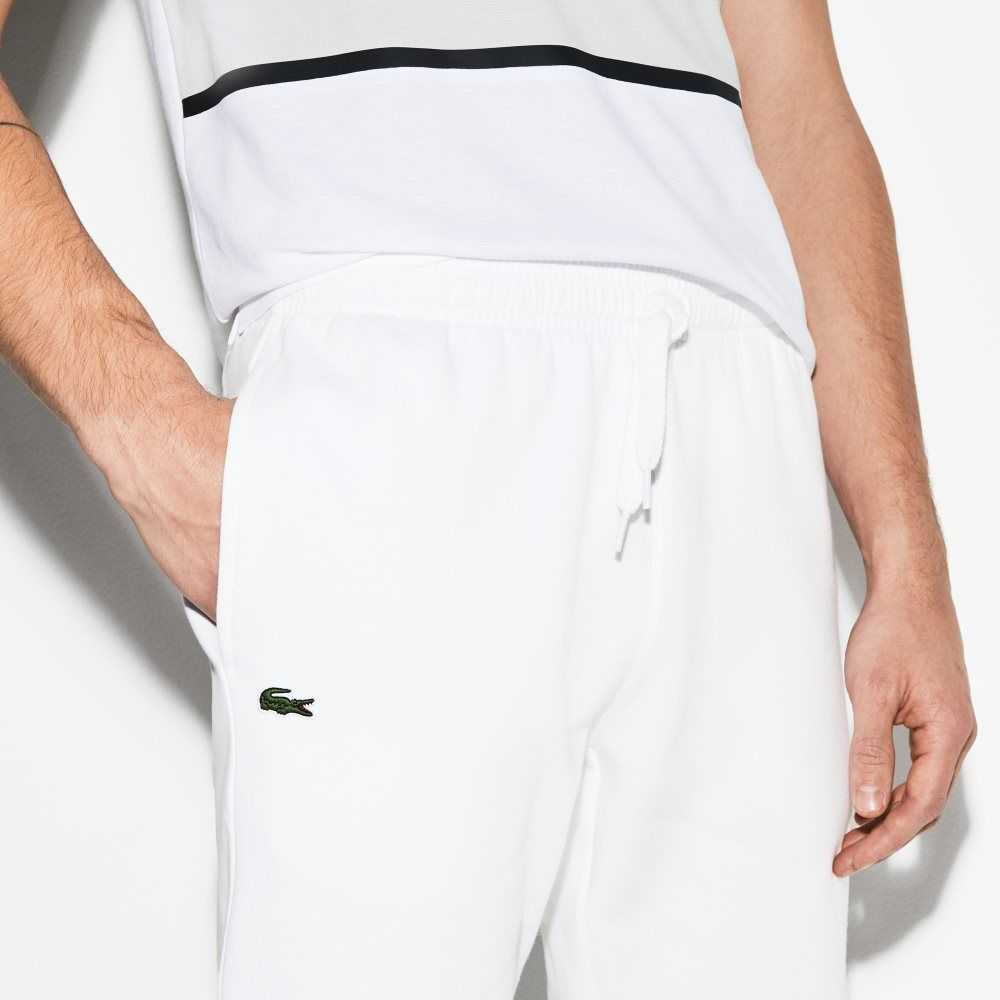 Lacoste SPORT Fleece Tennis Sweatpants White | CXT-861053