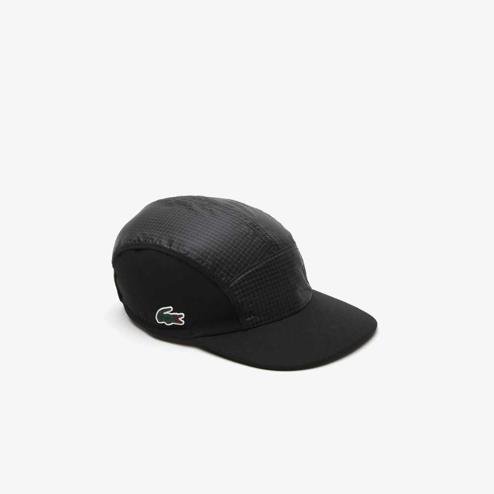 Lacoste SPORT Folding Peak Girolle Cap Black | GVT-543692