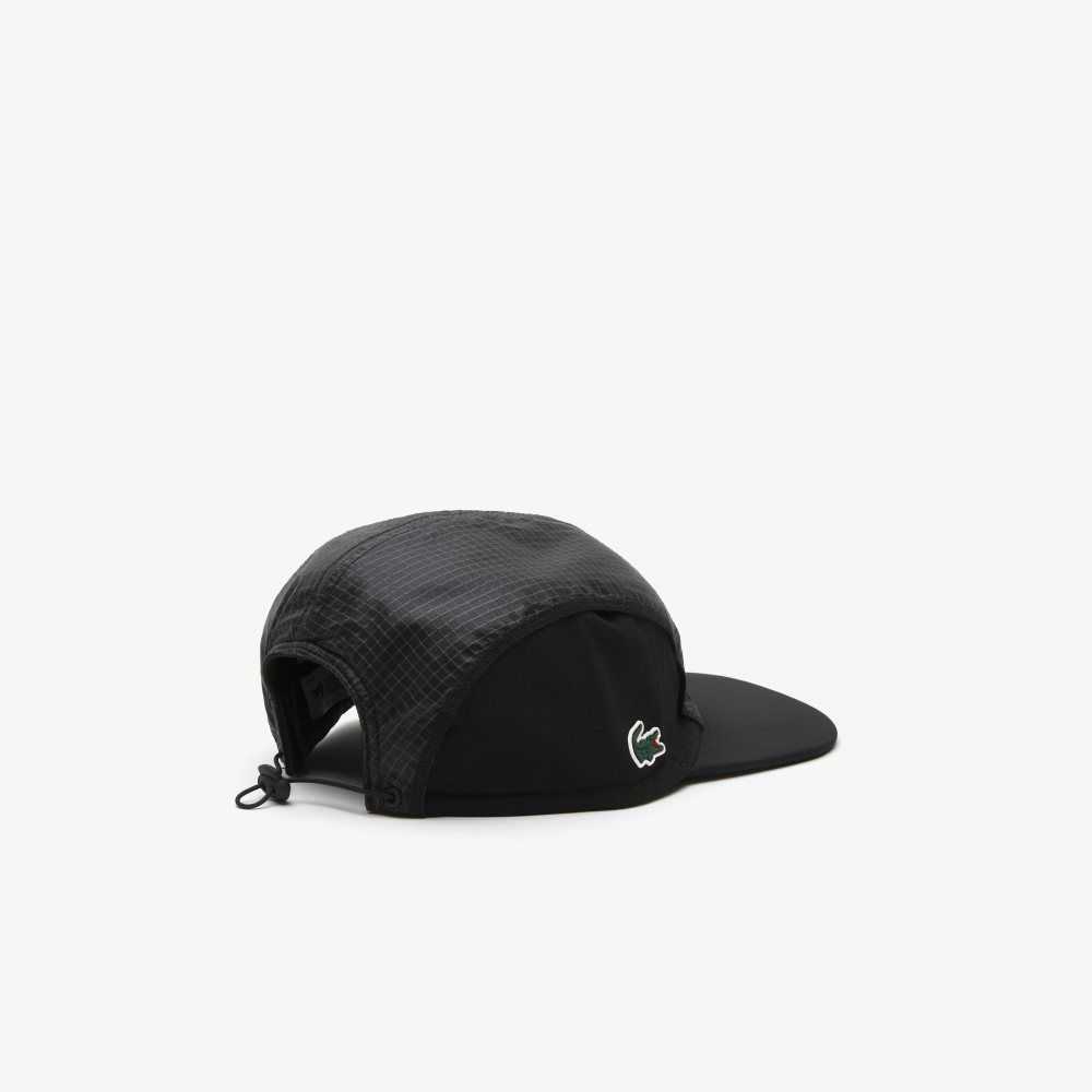 Lacoste SPORT Folding Peak Girolle Cap Black | GVT-543692