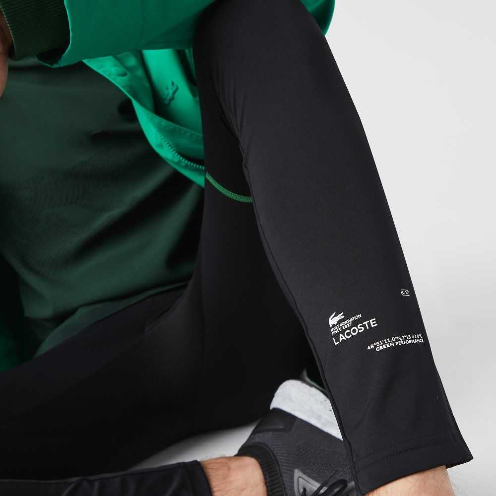 Lacoste SPORT Leggings Black / White | EHF-580732