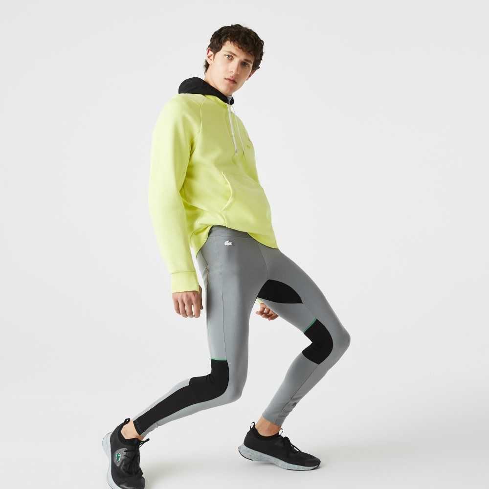 Lacoste SPORT Leggings Grey Chine / Black / White | MPE-214079