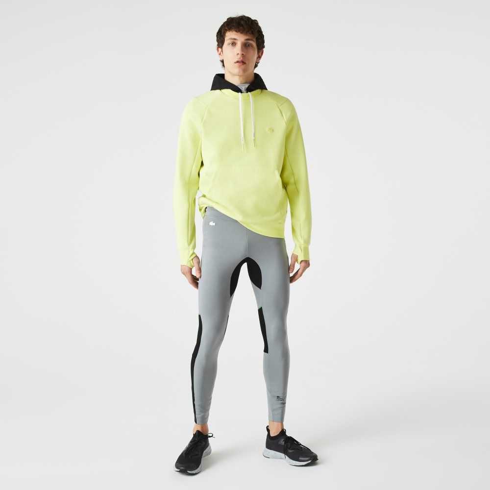 Lacoste SPORT Leggings Grey Chine / Black / White | MPE-214079