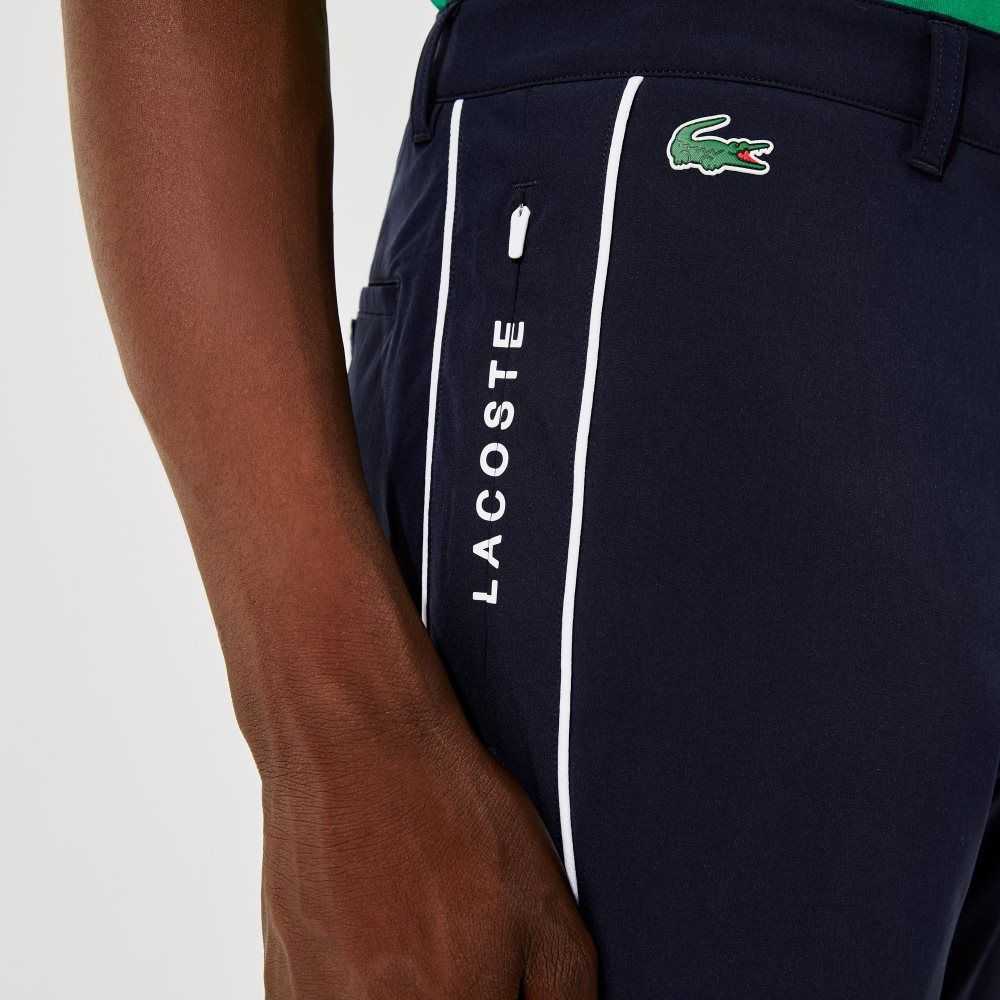 Lacoste SPORT Light Stretch Golf Pants Navy Blue / White | CUR-198745