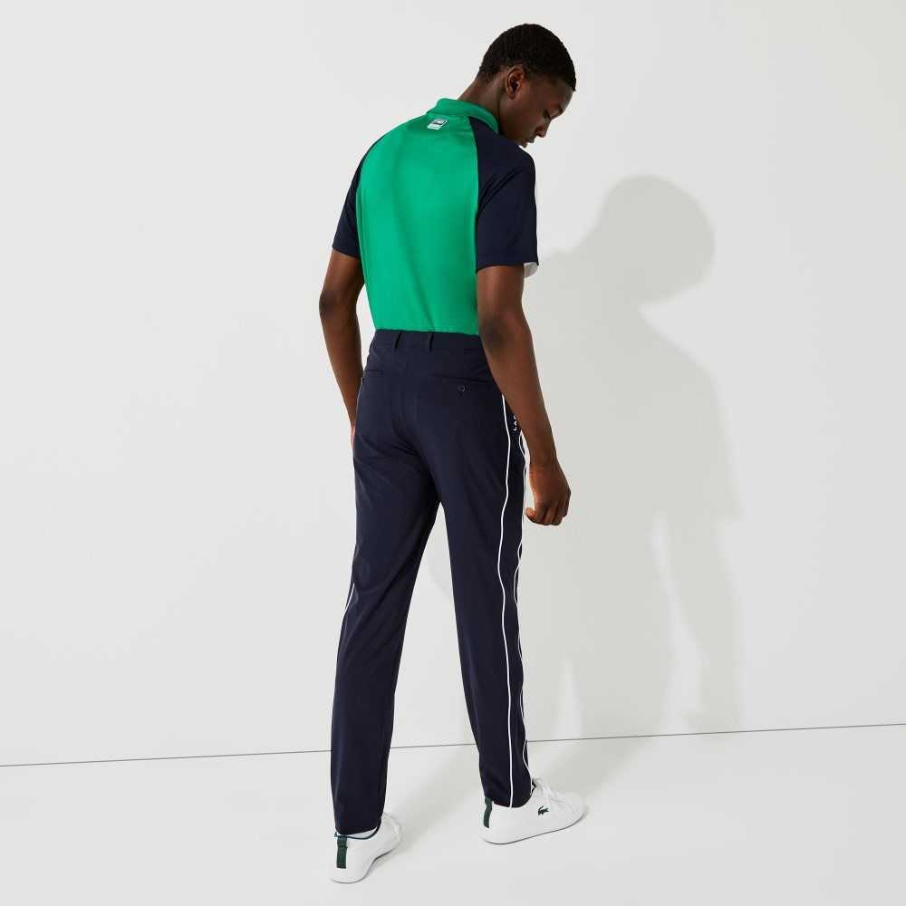 Lacoste SPORT Light Stretch Golf Pants Navy Blue / White | CUR-198745