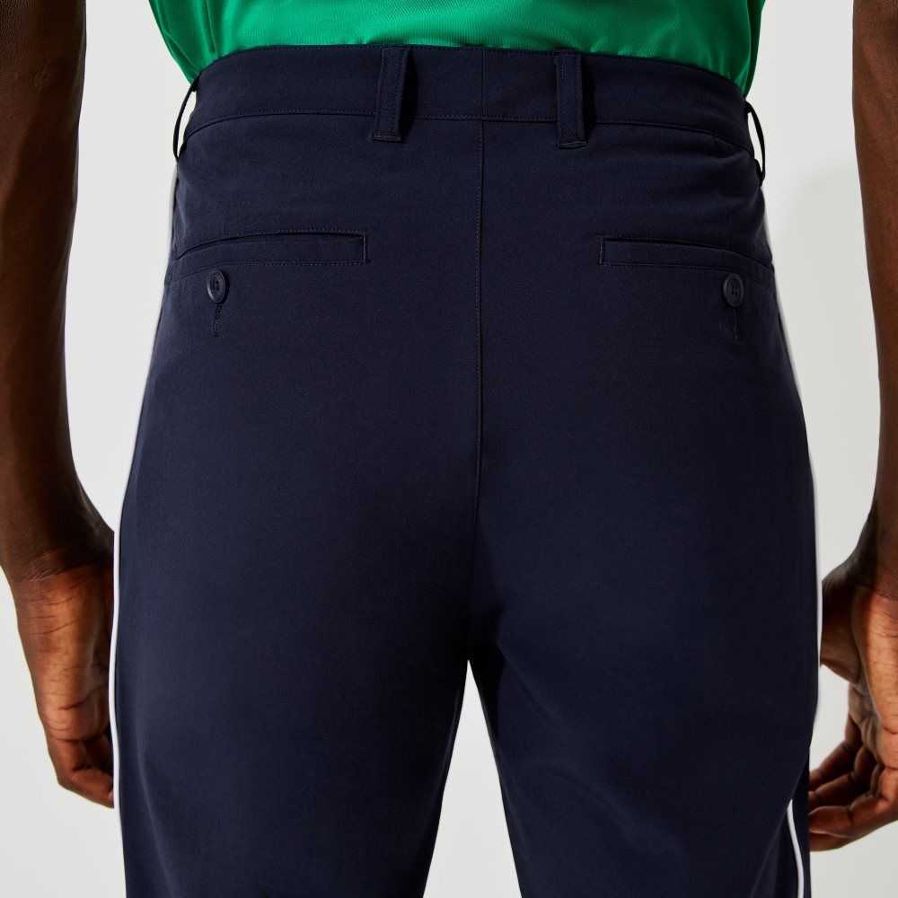 Lacoste SPORT Light Stretch Golf Pants Navy Blue / White | CUR-198745