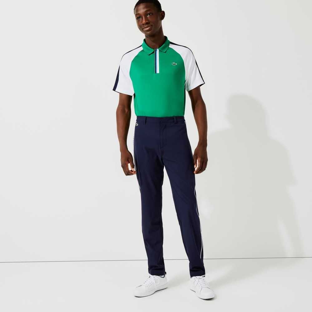 Lacoste SPORT Light Stretch Golf Pants Navy Blue / White | CUR-198745