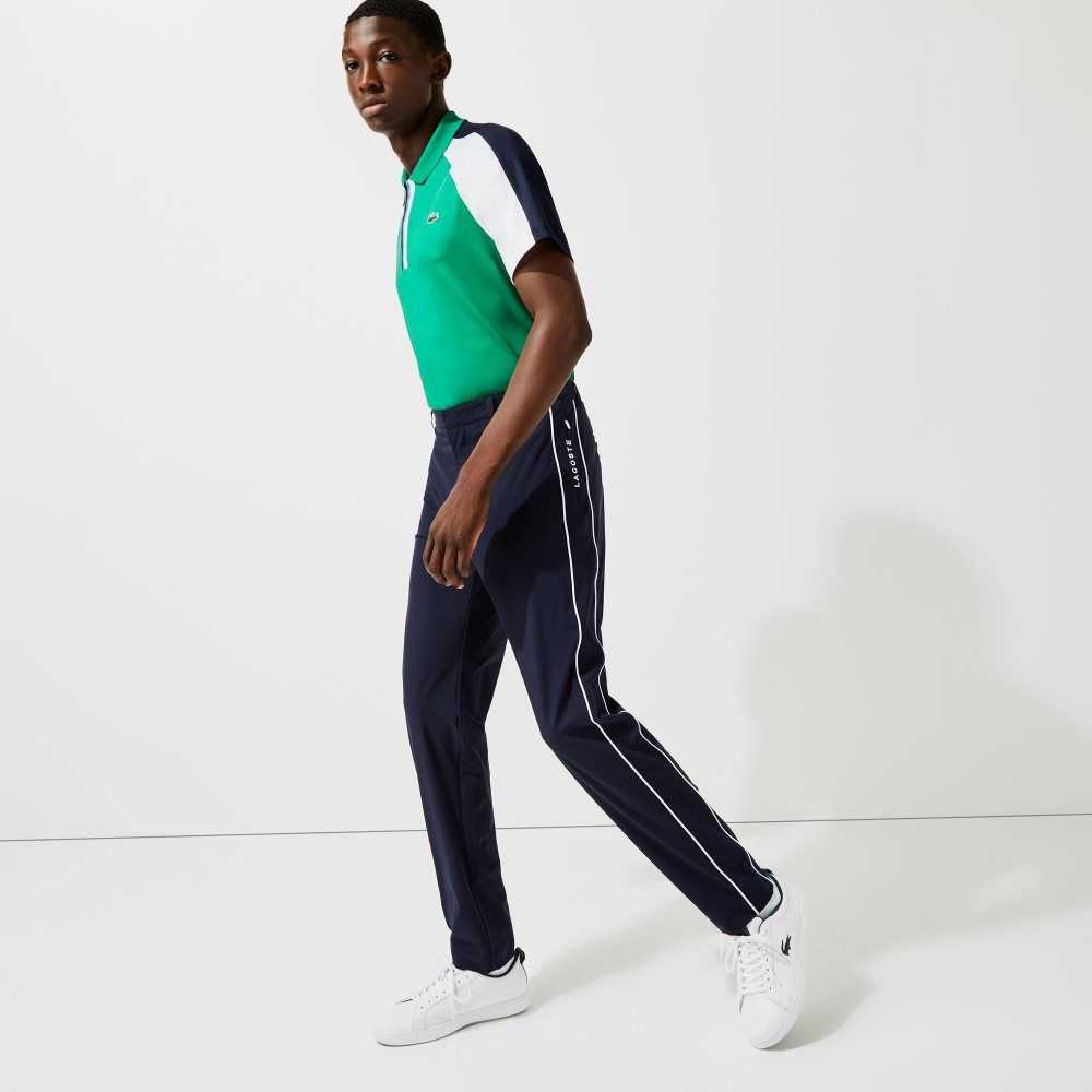 Lacoste SPORT Light Stretch Golf Pants Navy Blue / White | CUR-198745