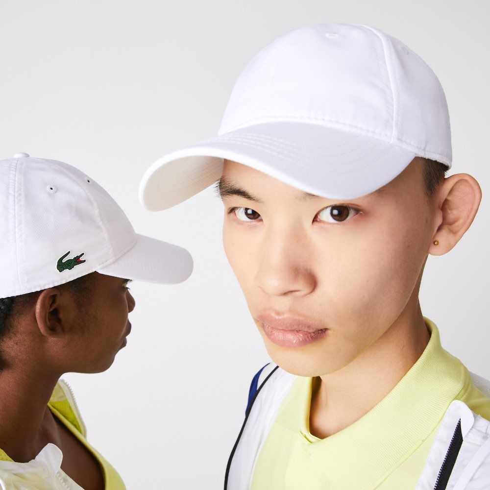 Lacoste SPORT Lightweight Cap White | GIB-924768