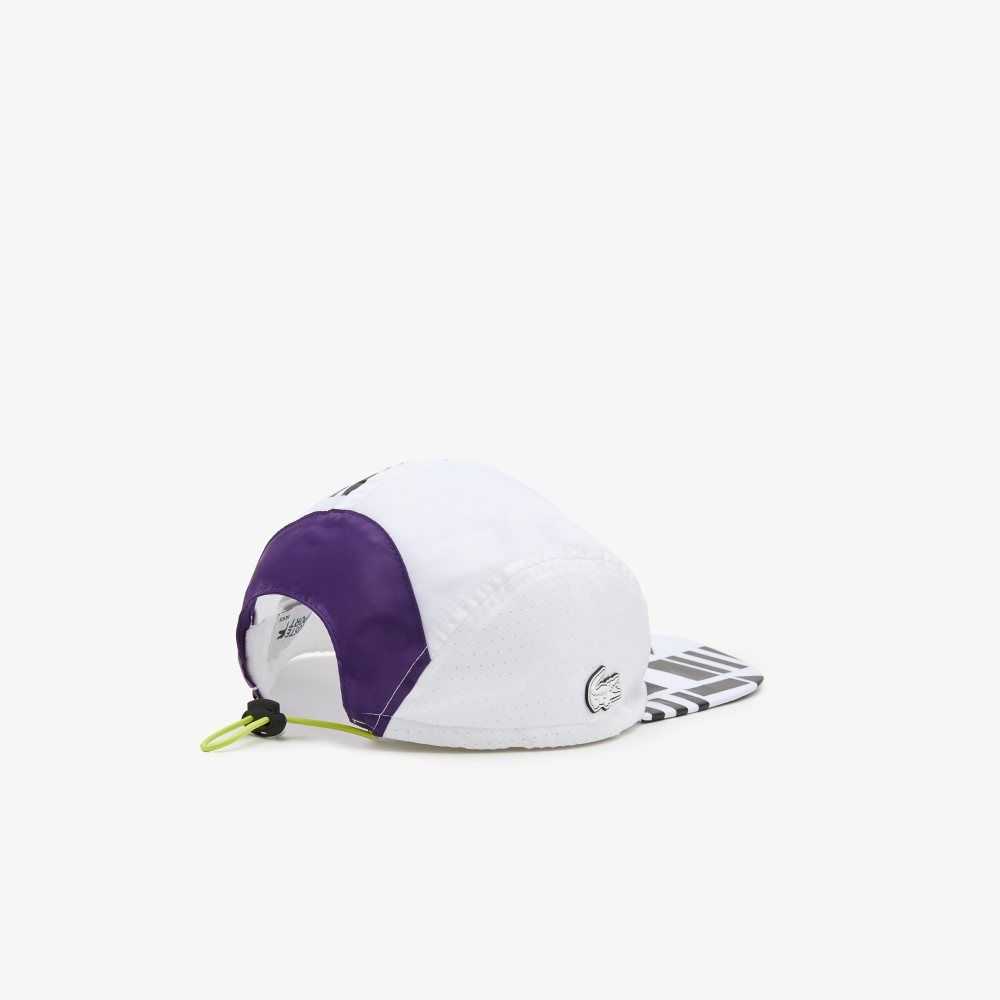 Lacoste SPORT Lightweight Cap White / Purple / Black | IMA-386920