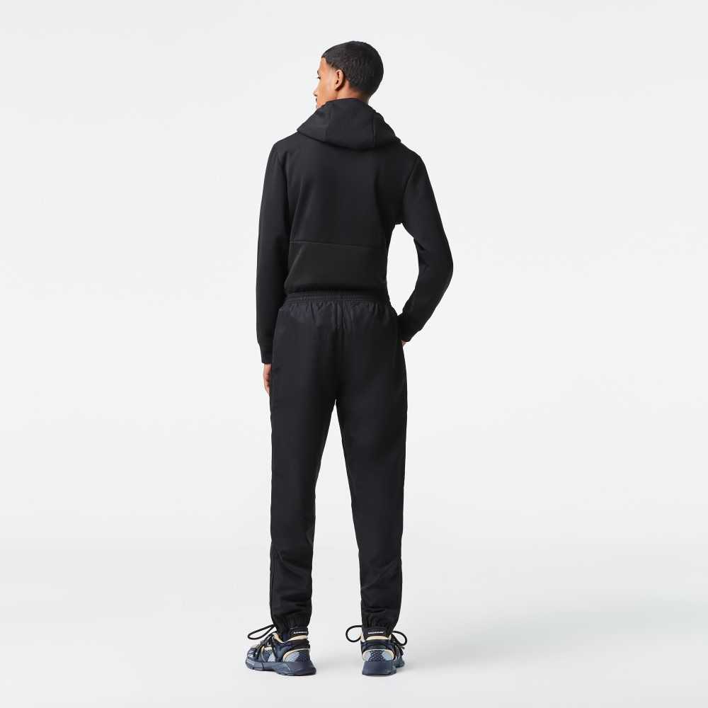 Lacoste SPORT Lightweight Fabric Tracksuit Pants Black | HTI-921364