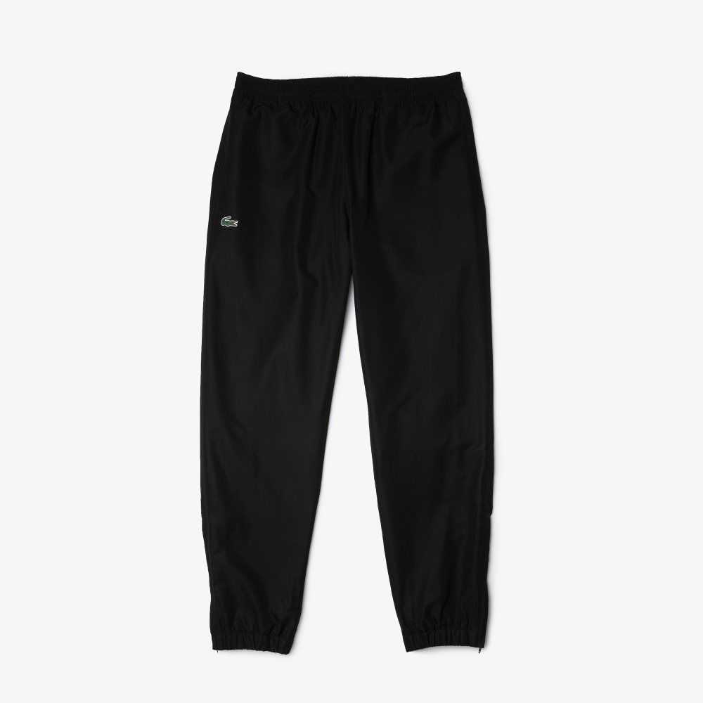 Lacoste SPORT Lightweight Fabric Tracksuit Pants Black | HTI-921364