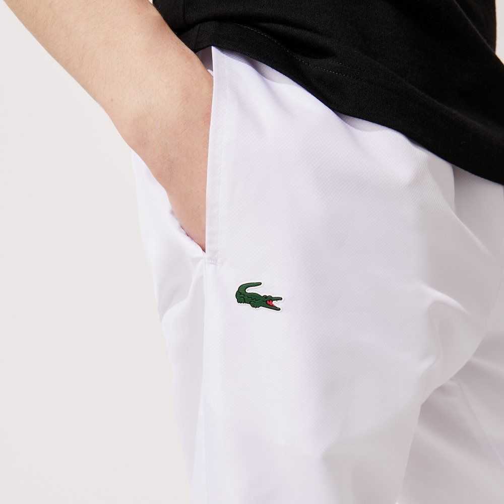 Lacoste SPORT Lightweight Fabric Tracksuit Pants White | KFU-321894