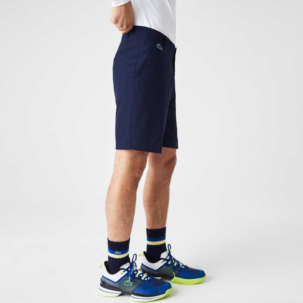 Lacoste SPORT Lightweight Stretch Golf Shorts Navy Blue | IGF-563981