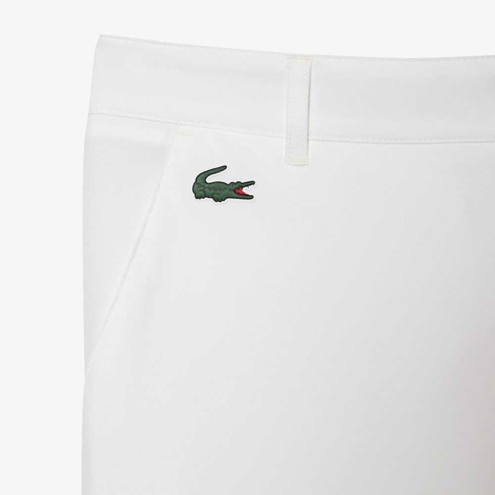 Lacoste SPORT Lightweight Stretch Golf Shorts White | JKL-871362