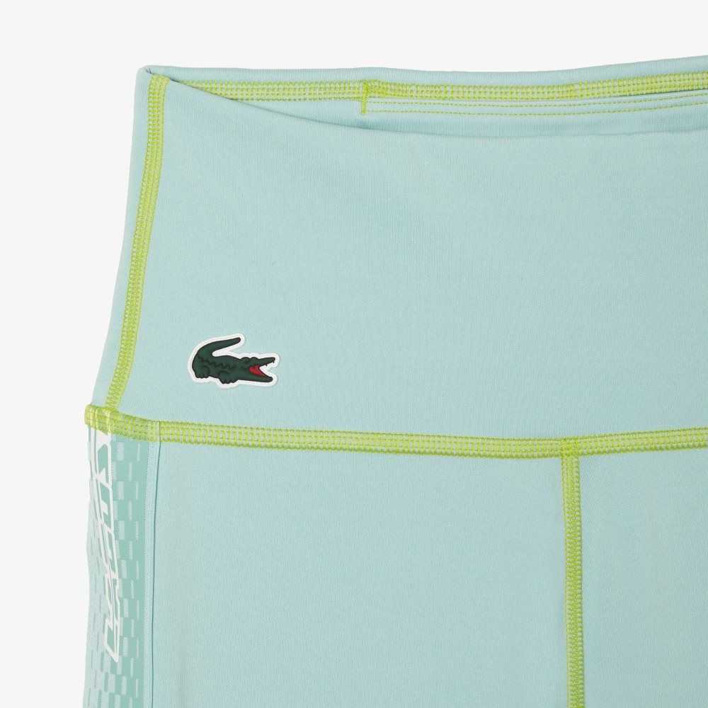 Lacoste SPORT Logo Stripe Leggings Light Green / Green / Light Green | QDM-819452