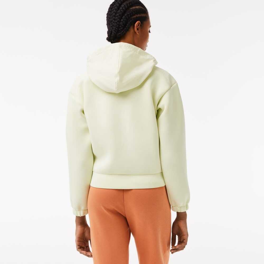 Lacoste SPORT Loose Fit Zip Sweatshirt Yellow | IBD-617284