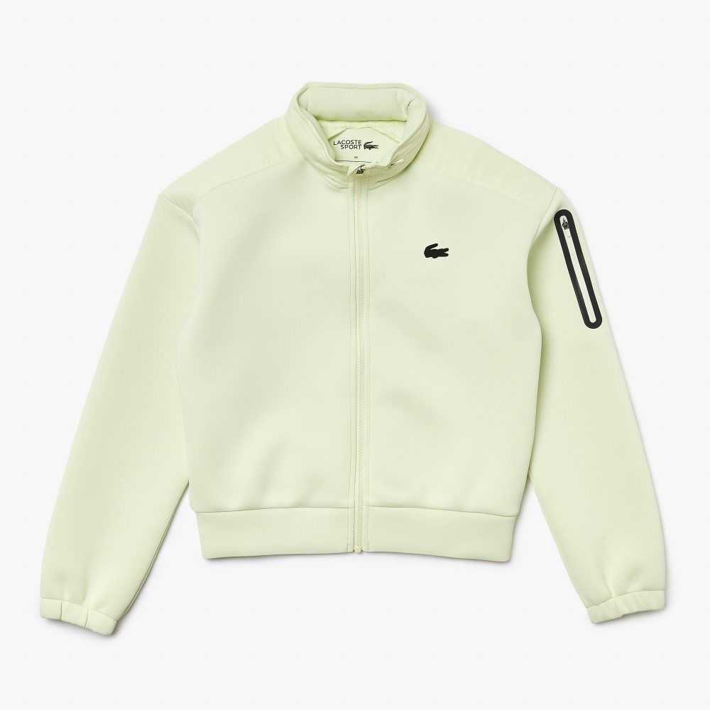 Lacoste SPORT Loose Fit Zip Sweatshirt Yellow | IBD-617284