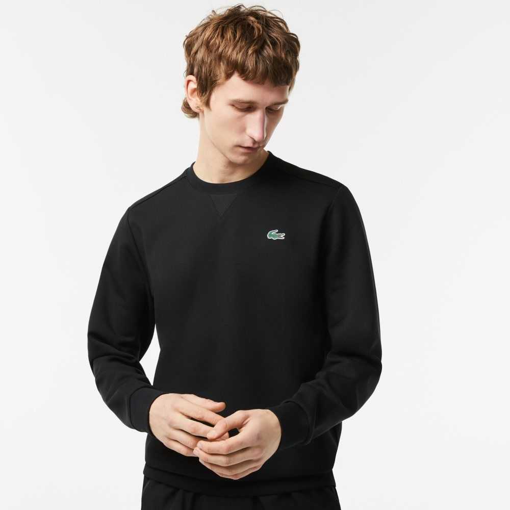 Lacoste SPORT Mesh Panels Sweatshirt Black | ZDL-485963