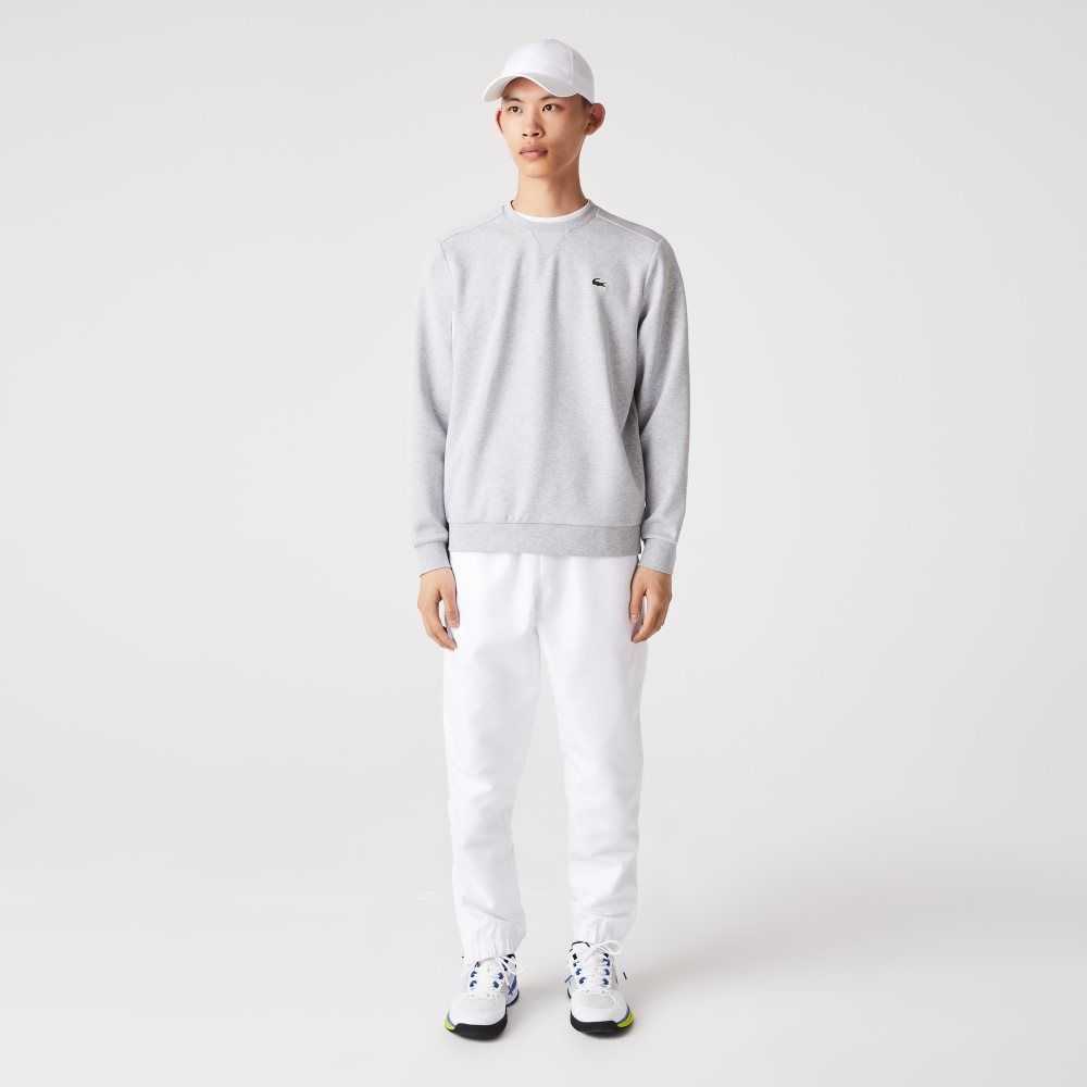 Lacoste SPORT Mesh Panels Sweatshirt Grey Chine / Light Grey | UHL-479816