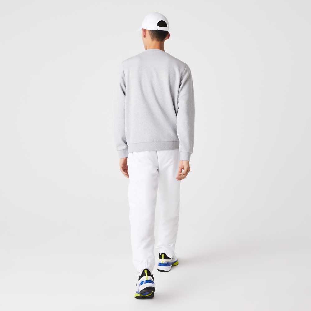 Lacoste SPORT Mesh Panels Sweatshirt Grey Chine / Light Grey | UHL-479816