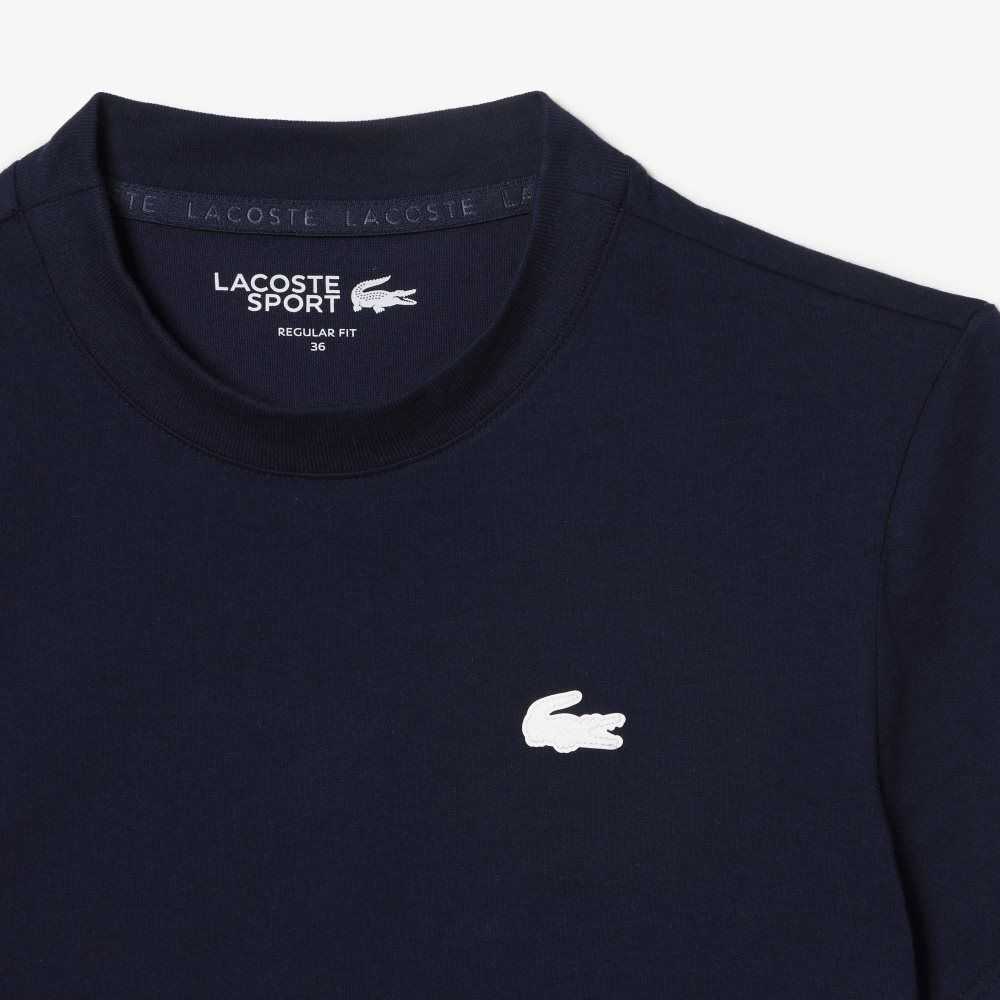 Lacoste SPORT Organic Cotton Jersey T-Shirt Navy Blue | DYK-483021