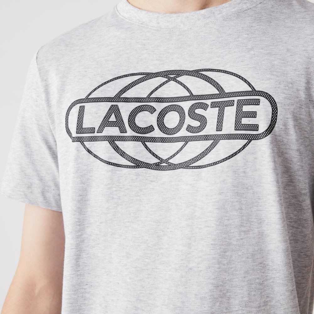 Lacoste SPORT Organic Jersey T-Shirt Grey Chine | SRM-763058