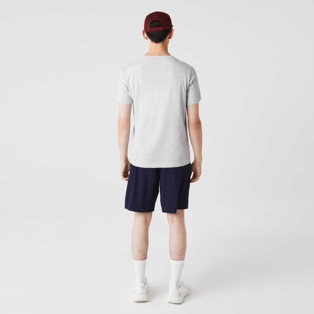 Lacoste SPORT Organic Jersey T-Shirt Grey Chine | SRM-763058