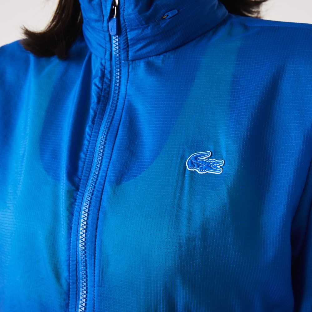 Lacoste SPORT Packable Water-Repellent Jacket Blue | OLR-164523