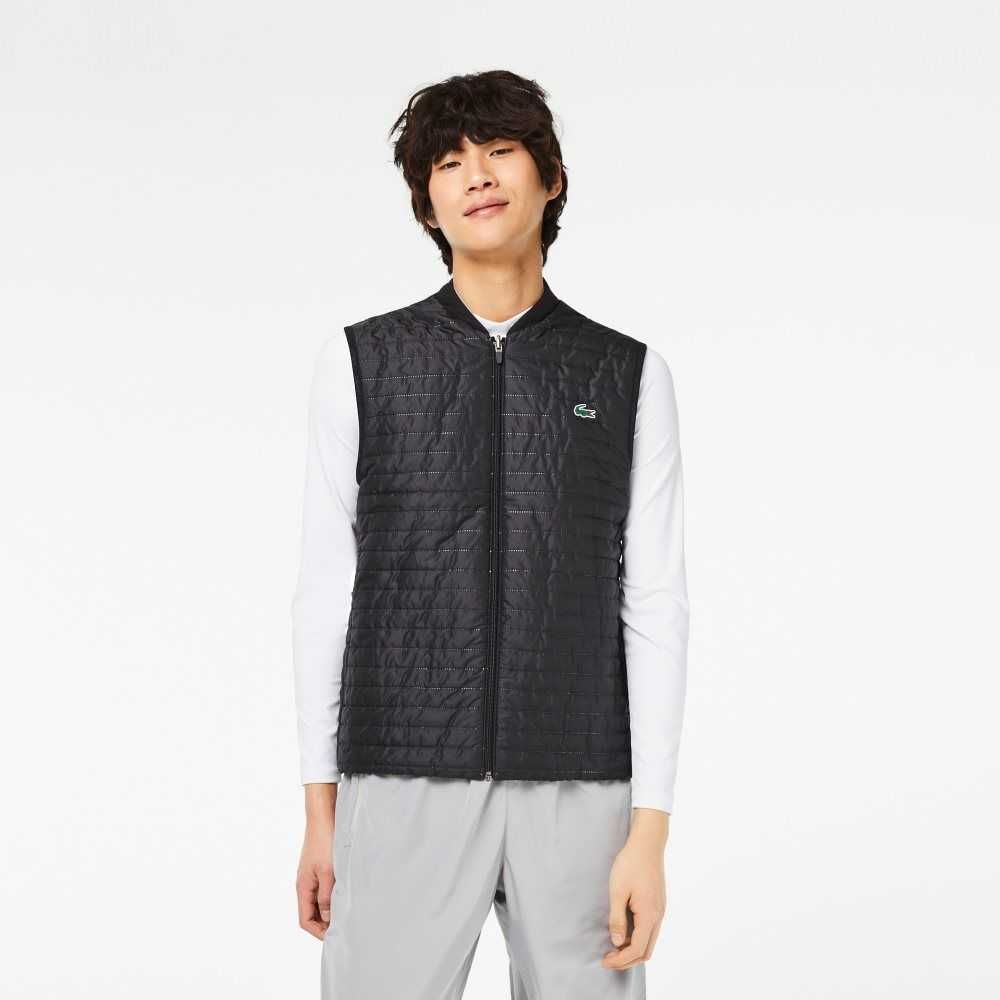 Lacoste SPORT Padded Reversible Vest Grey / Black | NYX-528941