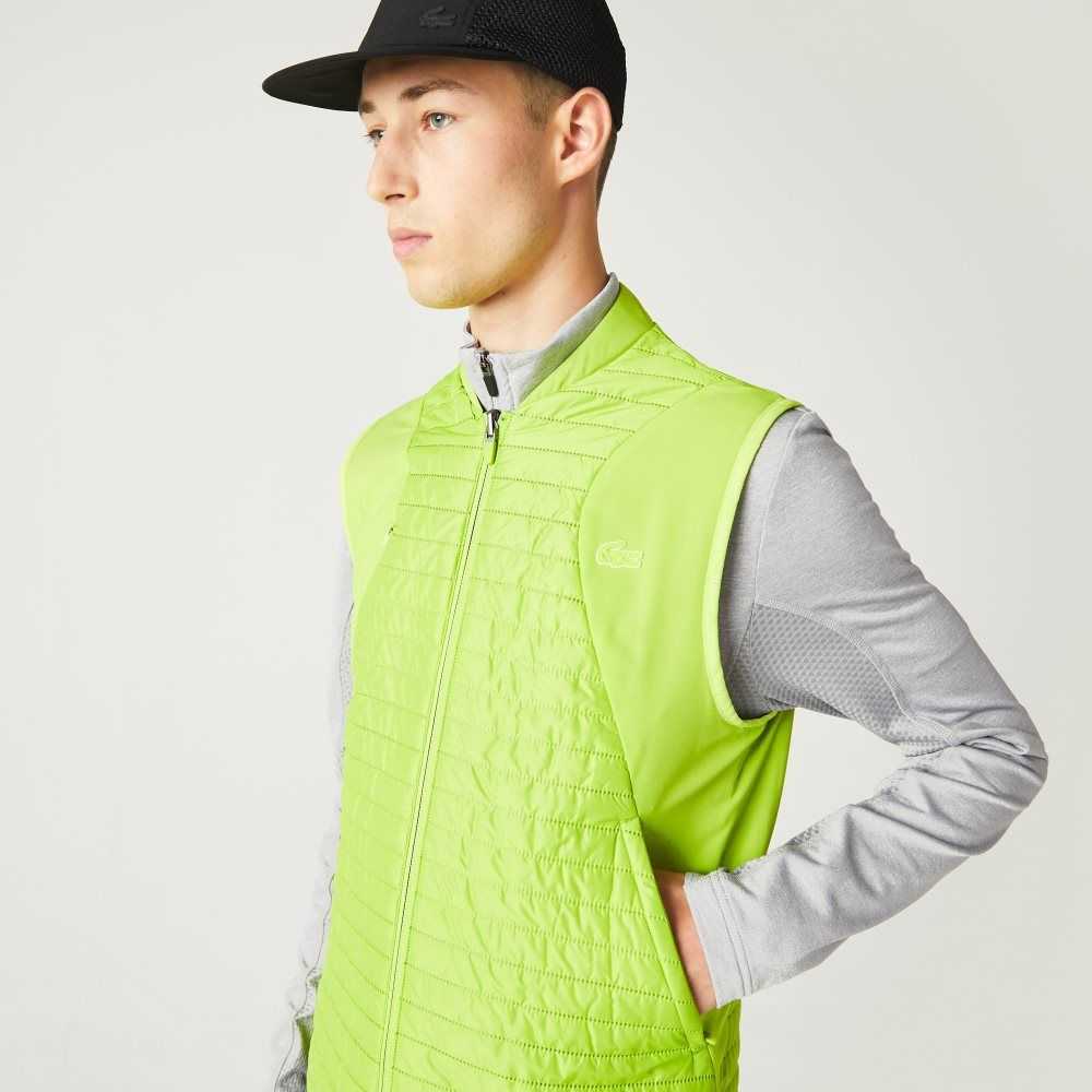 Lacoste SPORT Padded Reversible Vest Yellow / Black | SLE-709415