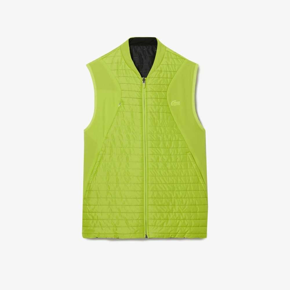 Lacoste SPORT Padded Reversible Vest Yellow / Black | SLE-709415