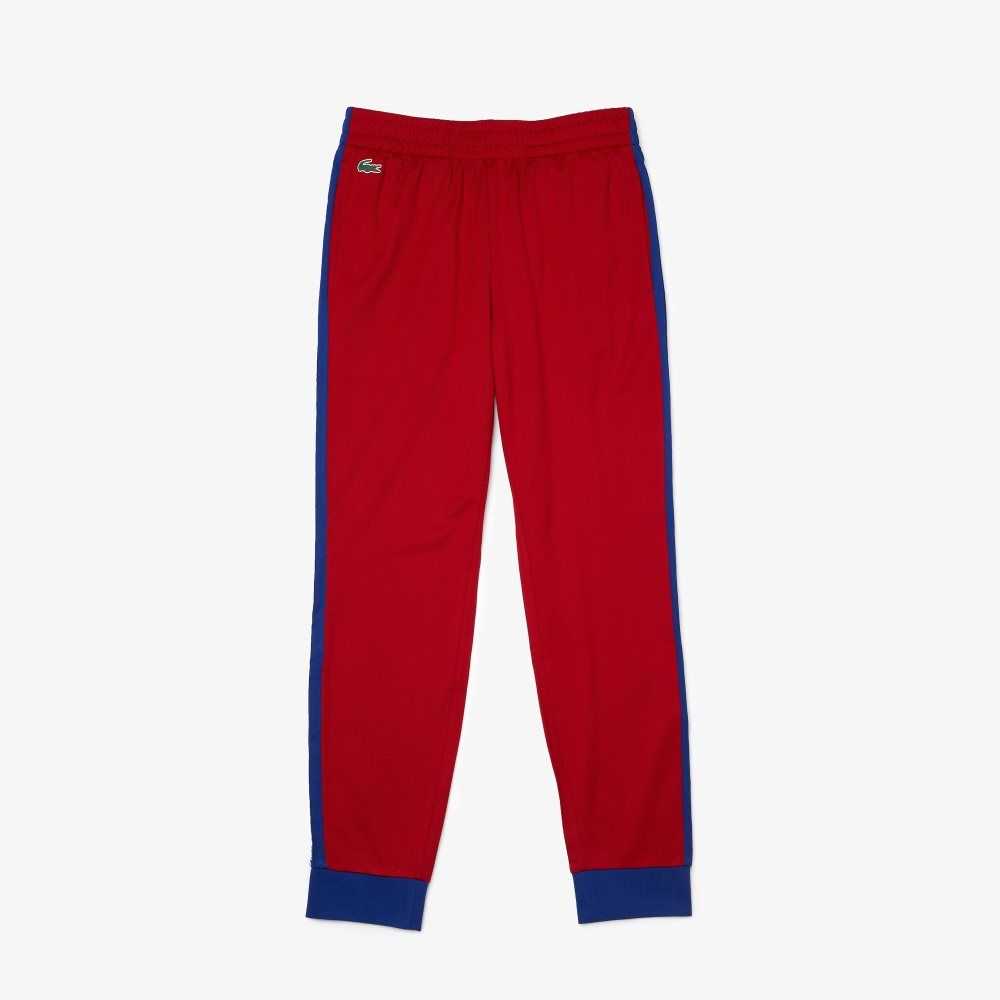 Lacoste SPORT Pique Jogging Pants Red / Blue / White | GJI-215839