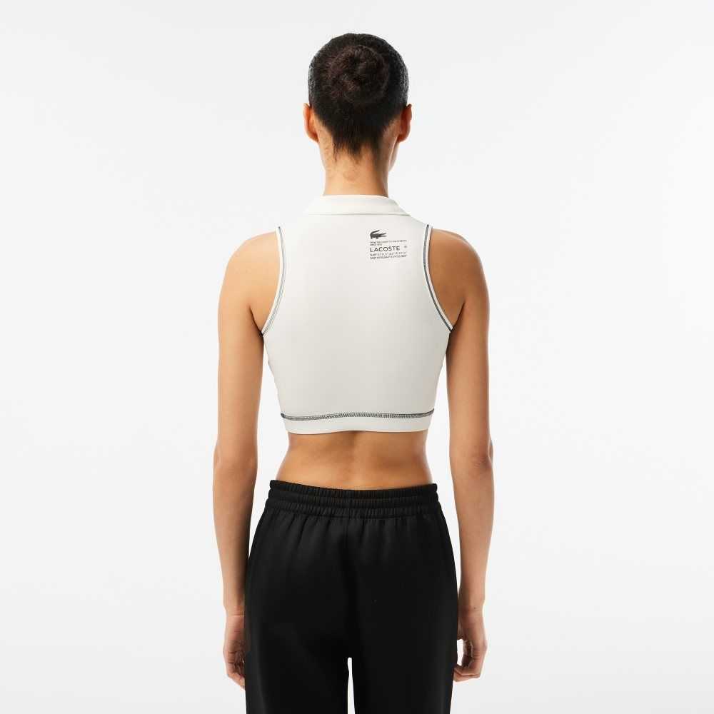 Lacoste SPORT Polo-Style SPORTs Bra White | SQL-954738