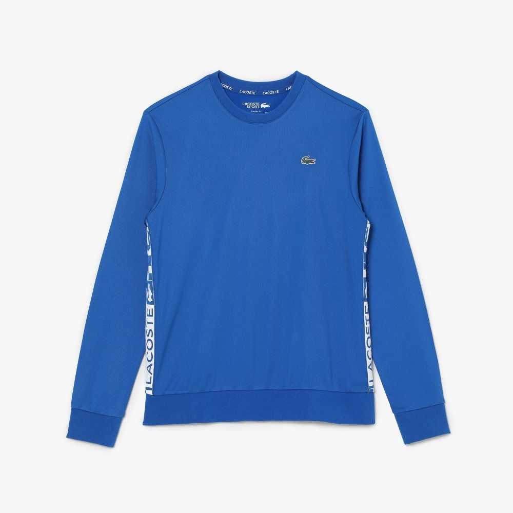 Lacoste SPORT Printed Tennis Sweatshirt Blue | REL-290786