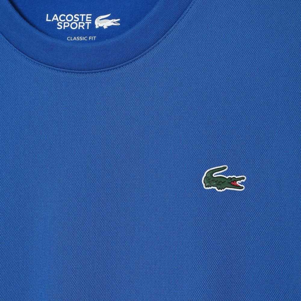 Lacoste SPORT Printed Tennis Sweatshirt Blue | REL-290786